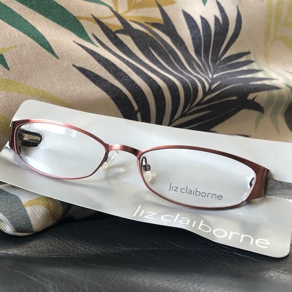 Liz Claiborne Eyeglass Frame (Copper/Brown) - Picture 1 of 8